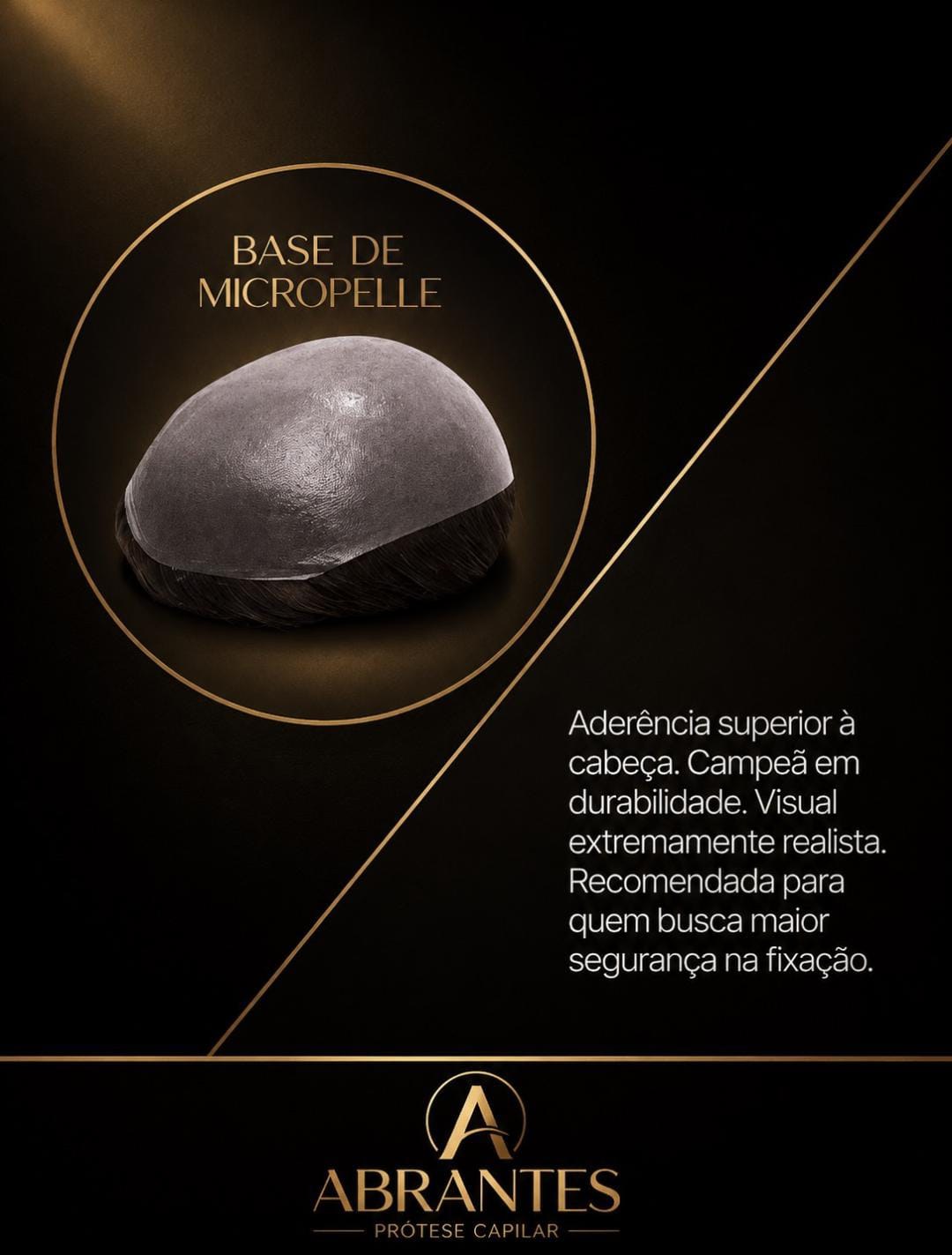 Prótese capilar com base de micropelle